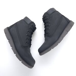 Timberland Youth Radford 6-Inch Black Leather Boots size 2